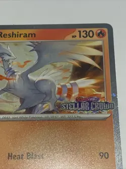 [Stamped] Reshiram 22/142 Stellar Crown Stamped Cosmo Foil - Pokemon TCG Promo - Image 5