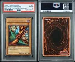 Yu-Gi-Oh! Right Leg of the Forbidden One Leg Blue Eyes Wht Dragon 120 PSA Mint 9 - Image 3