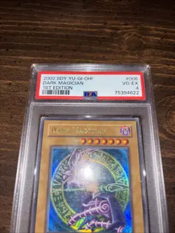 2002 YuGiOh Dark Magician SDY-006 1st Edition PSA 4 - Image 2