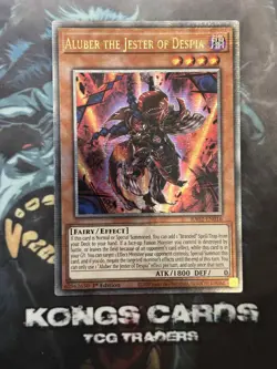 RA02-EN016 Aluber the Jester of Despia Quarter Century Secret Rare YuGiOh! NEW - Image 1