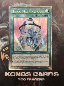 RA02-EN062 "Bingo Machine, Go!!!" Quarter Century Secret Rare YuGiOh! NEW - Image 1