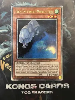 RA02-EN015 Ghost Mourner & Moonlit Chill Quarter Century Secret Rare YuGiOh - Image 1