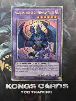 RA02-EN024 Garura, Wings of Resonant Life Quarter Century Secret Rare YuGiOh! - Image 1