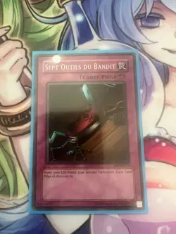 SEVEN TOOLS OF THE BANDIT SUPER RARE FRENCH DB1-EN075 FR075 NEAR MINT YUGIOH - Image 1