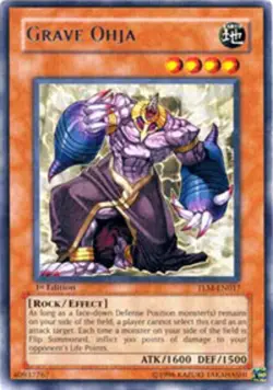 Yugioh! LP Grave Ohja - TLM-EN017 - Rare - Unlimited Edition Lightly Played, Eng - Image 1
