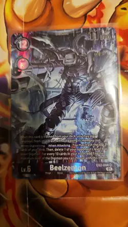 Beelzemon (Alternate Art) Digital Hazard EX2-044 Digimon Card - Image 1