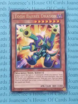 MP16-EN132 Toon Barrel Dragon Rare Yu-Gi-Oh Card 1st Edition New - Image 1