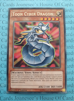 MP16-EN074 Toon Cyber Dragon Rare Yu-Gi-Oh Card 1st Edition New - Image 1