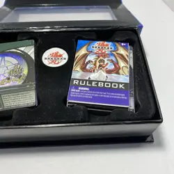 Large Lot of Bakugan Cards 42 Ability & 45 Gate in Card Storage Box w/Rule Books - Image 3