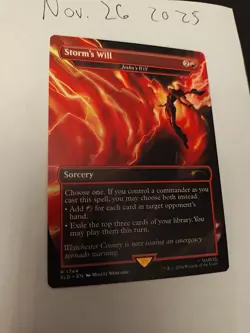 MTG Storm's Will Jeska's Will Secret Lair Borderless Non-Foil Card NM Condition - Image 1