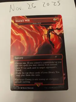 MTG Storm's Will Jeska's Will Secret Lair Borderless Non-Foil Card NM Condition - Image 2