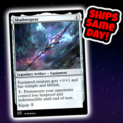 Shadowspear - Custom Art Magic: The Gathering Playtest Card - Commander EDH - Image 1