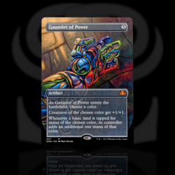 Gauntlet of Power •Borderless Alt Art• Dominaria Remastered - Mythic Artifact - Image 1
