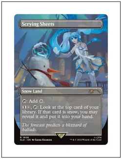 1x Scrying Sheets, Secret Lair Hatsune Miku, Magic MTG NM ENG - Image 1