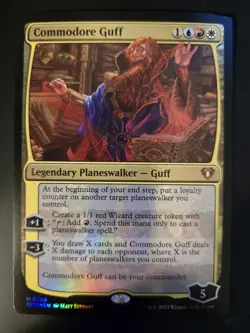 Commodore Guff NM FOIL Commander Masters MTG FREE SHIPPING - Image 1