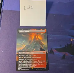 MTG 1x Mount Doom x1 LTR 343 Extended Art NM (2 available) Borderless - Image 5