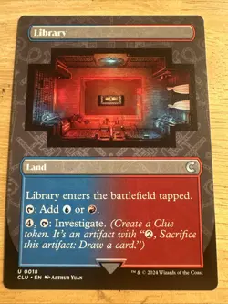 Library (Borderless) [Ravnica: Clue Edition] Magic MTG - Image 1