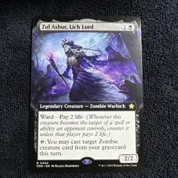 Zul Ashur, Lich Lord (Extended Art) Foundations Regular - Image 1