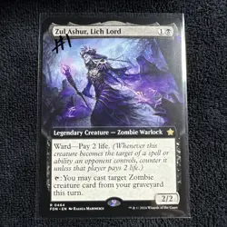 Zul Ashur, Lich Lord (Extended Art) Foundations Regular - Image 3