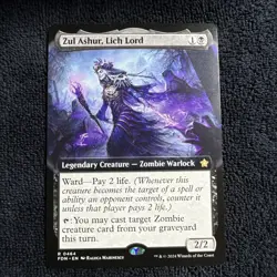 Zul Ashur, Lich Lord (Extended Art) Foundations Regular - Image 4