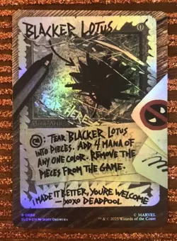 MTG Blacker Lotus - Foil, Secret Lair Drop Series, Near Mint, English - Image 1