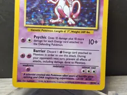 Mewtwo 10/102 Base Set Unlimited Holo Rare Pokemon TCG 1999 - Image 4
