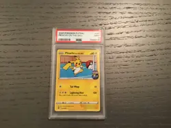 Pokemon PSA 9 Pikachu On The Ball 001/005 Futsal Promo 2020 - Image 1