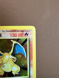 Pokemon TCG Charizard 4/102 Base Set Unlimited Holo Rare MP Vintage WOTC - Image 3
