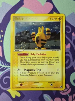 Pokemon TCG EX Unseen Forces Elekid 23/115 Reverse Holo Near Mint - Image 1