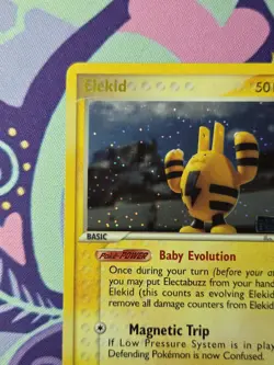 Pokemon TCG EX Unseen Forces Elekid 23/115 Reverse Holo Near Mint - Image 2