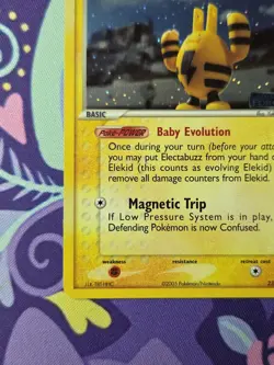 Pokemon TCG EX Unseen Forces Elekid 23/115 Reverse Holo Near Mint - Image 5