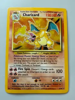 Pokemon TCG Charizard 4/102 - Base Set - Holo Rare - 1999 - English - Image 1