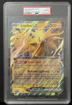 2023 Pokemon Zapdos EX 049 SVP Jumbo Black Star Promo PSA 10 - Image 1