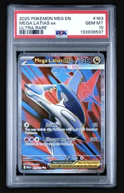 2025 POKEMON MEG EN-MEGA EVOLUTION ULTRA RARE #163 MEGA LATIAS EX PSA 10 - Image 1