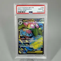 PSA 10 Pokemon ME01 Mega Evolution Mega Venusaur ex 155/132 Holo - Image 1