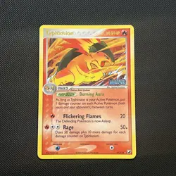 Typhlosion 17/115 STAMPED UNSEEN FORCES - REVERSE HOLO POKEMON - LP - Image 1