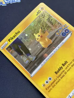 Pokemon TCG Pikachu Pokemon Go 027/078 Cosmos Holo LP. - Image 3