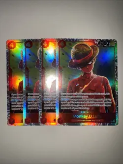 op12-015 Monkey .D. Luffy SR x4 Playset One Piece Card Game TCG CCG - Image 1