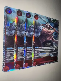 OP02-004 Edward Newgate X4 Playset SR One Piece TCG English Card CCG - Image 2