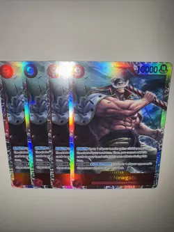 OP02-004 Edward Newgate X4 Playset SR One Piece TCG English Card CCG - Image 5
