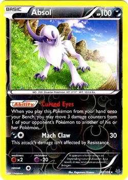 Absol 40/108 Reverse Holo Roaring Skies Pokemon Card NM - Image 1