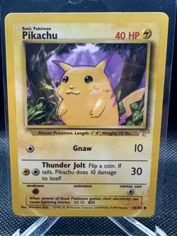 1999 Pokemon Pikachu E3 Stamped Card Base Set 58/102 Yellow Cheeks - Image 1