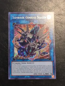 Yu-Gi-Oh! SECRET RARE CARD TOPOLOGIC GUMBLAR DRAGON BLRR-EN043 1ST NM - Image 1