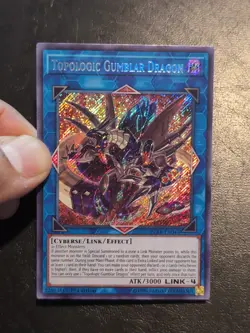 Yu-Gi-Oh! SECRET RARE CARD TOPOLOGIC GUMBLAR DRAGON BLRR-EN043 1ST NM - Image 3