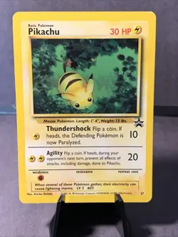 Pokemon TCG Pikachu #27 Black Star Promo Cards Non Holo 1999 WOTC VTG LP - Image 1