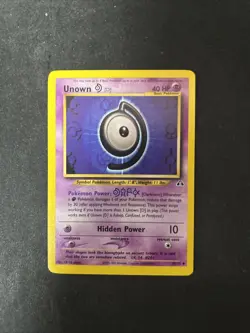 Unown D 47/75 Neo Discovery Pokemon Card D2 - Image 1
