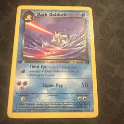 Dark Golduck 37/82 1st Edition Team Rocket Uncommon Pokemon Card - Image 1
