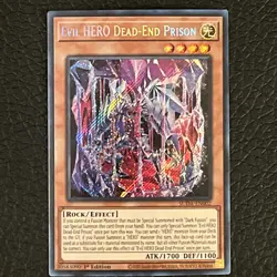 Evil HERO Dead-End Prison SUDA-EN002 Secret Rare 1st Ed NM Yugioh Card - Image 1