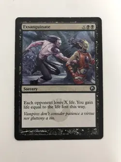Exsanguinate MTG Magic the Gathering Card MP Moderately Played SOM - Image 1
