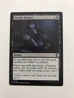 Deadly Dispute MTG Magic the Gathering Card NM Near Mint CLU - Image 1